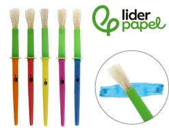 Pinceau liderpapel virole brosse moyenne parfait maternelle taille moyenne