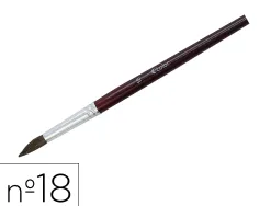 Pinceau o'color poils poney nº18 ideal gouache et aquarelle virole aluminium manche boislaque lot 10 unites