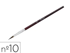 Pinceau o'color poils poney nº10 ideal gouache et aquarelle virole aluminium manche boislaque lot 10 unites