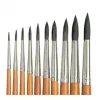Pinceau o'color poils poney n 22 ideal gouache et aquarelle virole aluminium manche boislaque lot 10 unites