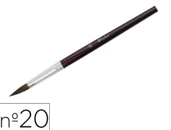 Pinceau o'color poils poney nº20 ideal gouache et aquarelle virole aluminium manche boislaque lot 10 unites