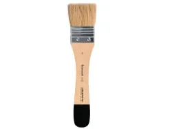 Pinceau plat liderpapel large 41 mm en poils de soie naturelle certifie fsc
