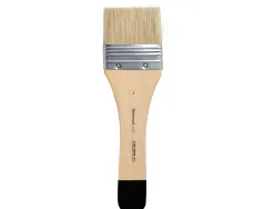 Pinceau plat liderpapel large 65 mm en poils de soie naturelle certifie fsc