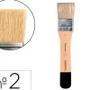 Pinceau plat liderpapel large 33,5 mm en poils de soie naturelle certifie fsc