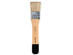 Pinceau plat liderpapel large 33,5 mm en poils de soie naturelle certifie fsc