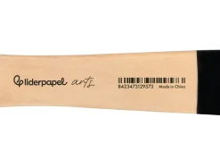 Pinceau plat liderpapel large 25 mm en poils de soie naturelle certifie fsc