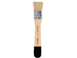 Pinceau plat liderpapel large 25 mm en poils de soie naturelle certifie fsc