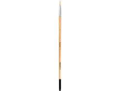 Pinceau pour peinture a l huile et acrylique liderpapel n 5 pointe ronde en poils de soie certifie fsc