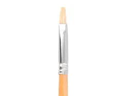 Pinceau pour peinture a l huile et acrylique liderpapel n 0 pointe plate en poils de soie certifie fsc