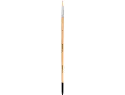 Pinceau pour peinture a l huile et acrylique liderpapel n 7 pointe ronde en poils de soie certifie fsc