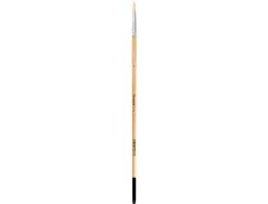Pinceau pour peinture a l huile et acrylique liderpapel n 4 pointe ronde en poils de soie certifie fsc