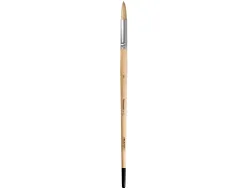Pinceau pour peinture a l huile et acrylique liderpapel n 10 pointe ronde en poils de soie certifie fsc