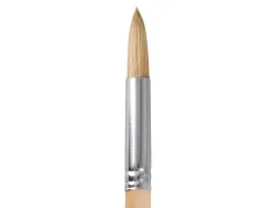 Pinceau pour peinture a l huile et acrylique liderpapel n 10 pointe ronde en poils de soie certifie fsc