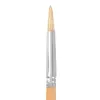 Pinceau pour peinture a l huile et acrylique liderpapel n 3 pointe ronde en poils de soie certifie fsc