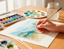 Pinceau pour peinture a l huile et acrylique liderpapel n 3 pointe ronde en poils de soie certifie fsc
