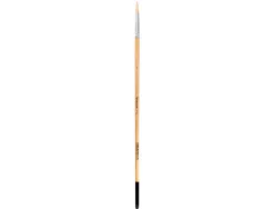 Pinceau pour peinture a l huile et acrylique liderpapel n 3 pointe ronde en poils de soie certifie fsc