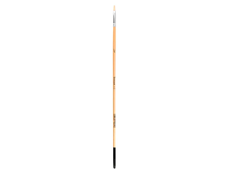 Pinceau pour peinture a l huile et acrylique liderpapel n 00 pointe plate en poils de soie certifie fsc