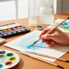 Pinceau pour peinture a l huile et acrylique liderpapel n 12 pointe plate en poils de soie certifie fsc