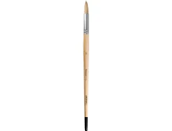 Pinceau pour peinture a l huile et acrylique liderpapel n 13 pointe ronde en poils de soie certifie fsc