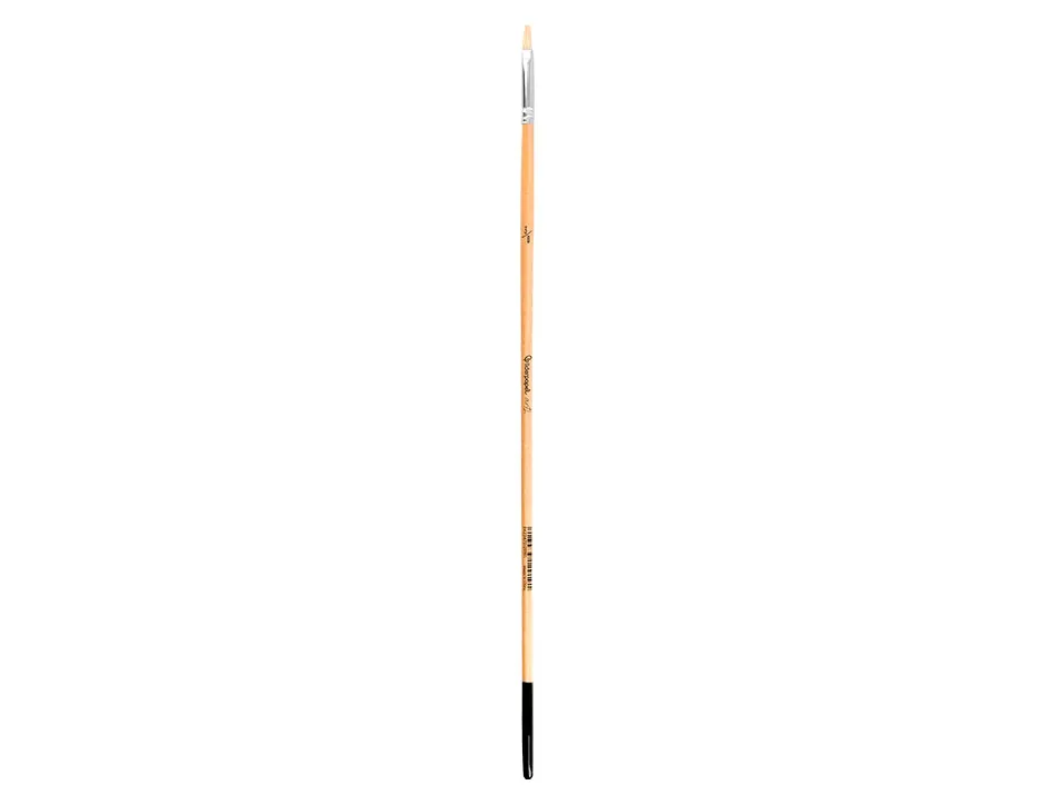 Pinceau pour peinture a l huile et acrylique liderpapel n 000 pointe plate en poils de soie certifie fsc