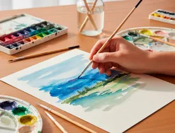 Pinceau pour peinture a l huile et acrylique liderpapel n 1 pointe plate en poils de soie certifie fsc