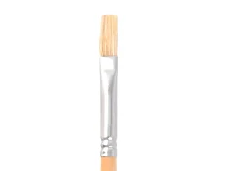 Pinceau pour peinture a l huile et acrylique liderpapel n 4 pointe plate en poils de soie certifie fsc