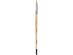 Pinceau pour peinture a l huile et acrylique liderpapel n 11 pointe ronde en poils de soie certifie fsc