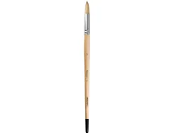 Pinceau pour peinture a l huile et acrylique liderpapel n 16 pointe ronde en poils de soie certifie fsc