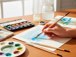 Pinceau pour peinture a l huile et acrylique liderpapel n 15 pointe plate en poils de soie certifie fsc