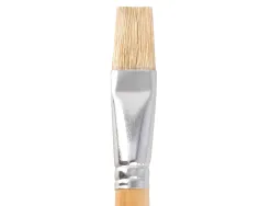 Pinceau pour peinture a l huile et acrylique liderpapel n 15 pointe plate en poils de soie certifie fsc