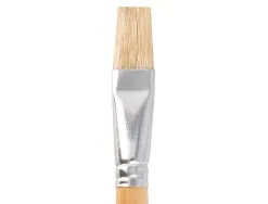 Pinceau pour peinture a l huile et acrylique liderpapel n 14 pointe plate en poils de soie certifie fsc