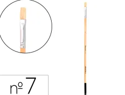 Pinceau pour peinture a l huile et acrylique liderpapel n 7 pointe plate en poils de soie certifie fsc