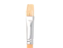 Pinceau pour peinture a l huile et acrylique liderpapel n 9 pointe plate en poils de soie certifie fsc