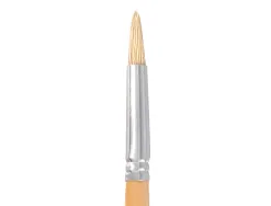 Pinceau pour peinture a l huile et acrylique liderpapel n 9 pointe ronde en poils de soie certifie fsc