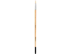 Pinceau pour peinture a l huile et acrylique liderpapel n 6 pointe ronde en poils de soie certifie fsc