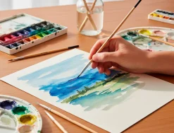 Pinceau pour peinture a l huile et acrylique liderpapel n 2 pointe plate en poils de soie certifie fsc