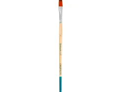 Pinceau pour peinture acrylique et aquarelle liderpapel n 6 pointe plate en poils synthetiques