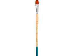 Pinceau pour peinture acrylique et aquarelle liderpapel n 10 pointe plate en poils synthetiques