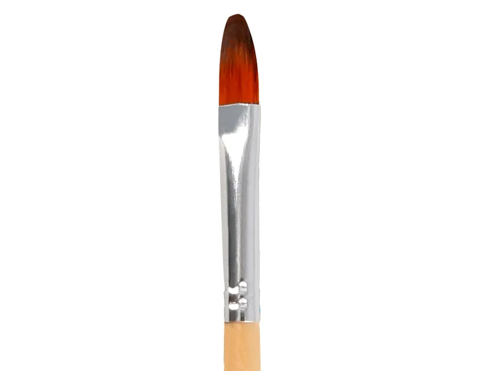 Pinceau pour peinture acrylique et aquarelle liderpapel n 5 pointe langue de chat en poils synthetiques