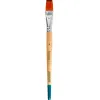 Pinceau pour peinture acrylique et aquarelle liderpapel n 16 pointe plate en poils synthetiques