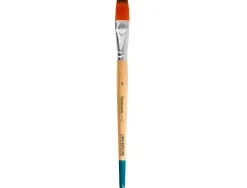 Pinceau pour peinture acrylique et aquarelle liderpapel n 16 pointe plate en poils synthetiques