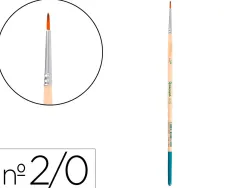 Pinceau pour peinture acrylique et aquarelle liderpapel n 00 pointe ronde en poils synthetiques