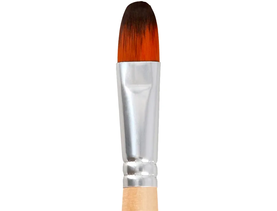 Pinceau pour peinture acrylique et aquarelle liderpapel n 15 pointe langue de chat en poils synthetiques