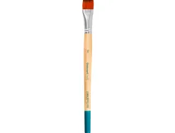 Pinceau pour peinture acrylique et aquarelle liderpapel n 12 pointe plate en poils synthetiques