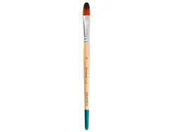 Pinceau pour peinture acrylique et aquarelle liderpapel n 12 pointe langue de chat en poils synthetiques