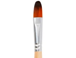 Pinceau pour peinture acrylique et aquarelle liderpapel n 12 pointe langue de chat en poils synthetiques