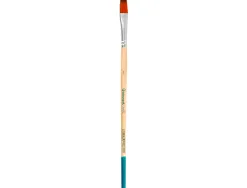 Pinceau pour peinture acrylique et aquarelle liderpapel n 7 pointe plate en poils synthetiques