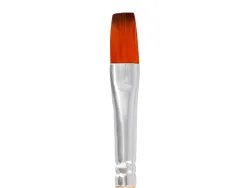 Pinceau pour peinture acrylique et aquarelle liderpapel n 7 pointe plate en poils synthetiques