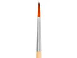 Pinceau pour peinture acrylique et aquarelle liderpapel n 3 pointe ronde en poils synthetiques