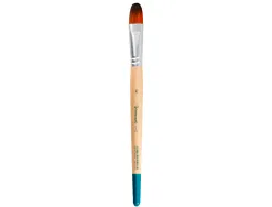 Pinceau pour peinture acrylique et aquarelle liderpapel n 16 pointe langue de chat en poils synthetiques